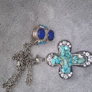 Silverstone cross and ring